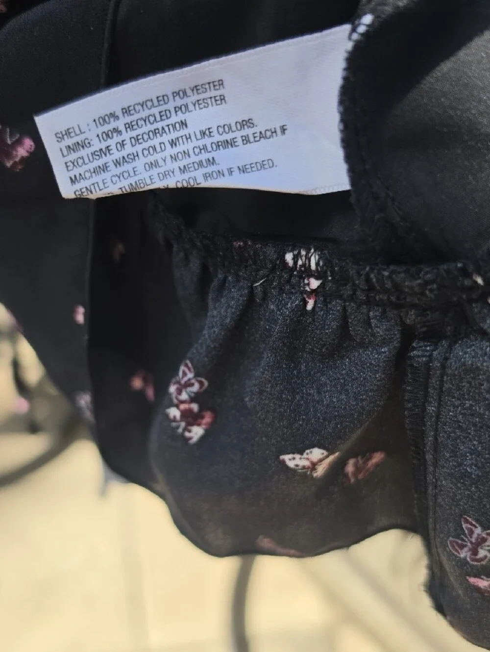 WILD FABLE Butterfly-Print Lace Trim Cami